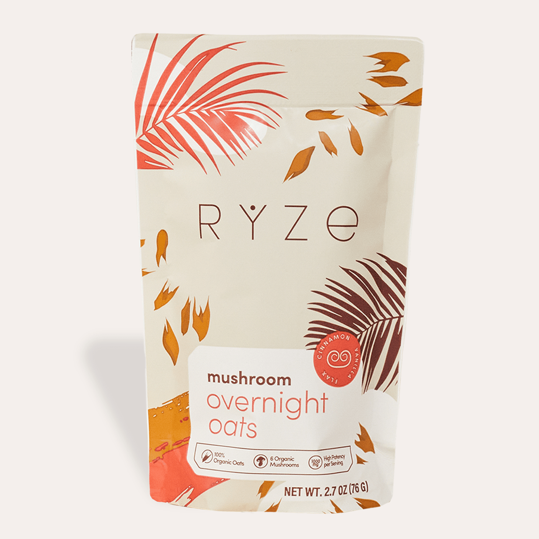 RYZE Mushroom Overnight Oats Pack (14 Servings)