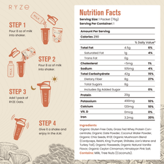 RYZE Mushroom Overnight Oats Pack (28 Servings)